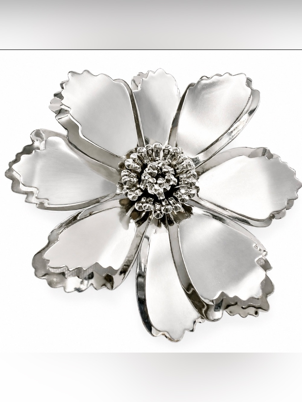 3D Flower Brooch 1960's Vintage